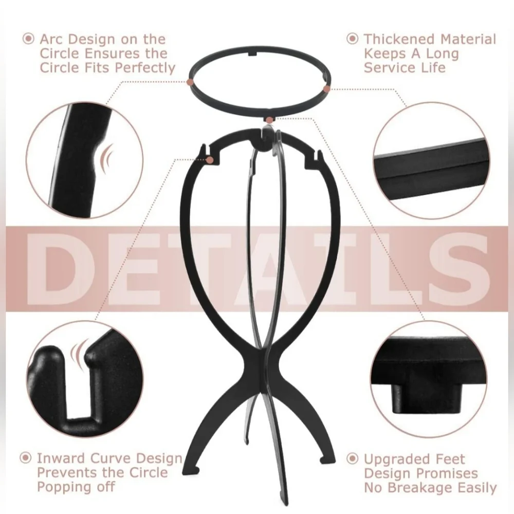 NEW Set of 3 Wig or Hat Stands